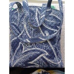 Vera Bradley Blue & White 100% Cotton Tote Bag Shoulder Bag VB2